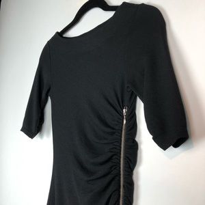 Banana republic black mini dress. Wool blend. 0P